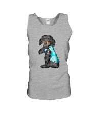 Dachshund love dad Unisex Tank tile