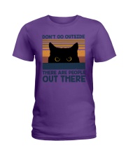 Don't go outside Ladies T-Shirt tile
