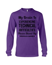 My brain is experiencing Technical Difficulties Long Sleeve Tee tile