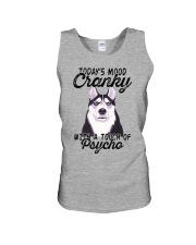 Today's mood cranky with a touch of psycho Unisex Tank tile