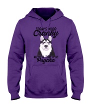 Today's mood cranky with a touch of psycho Hooded Sweatshirt tile