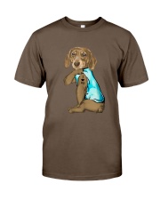 Dachshund love dad Classic T-Shirt tile