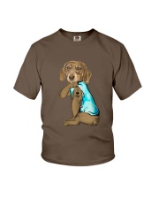 Dachshund love dad Youth T-Shirt tile