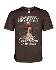 On a dark desert highway V-Neck T-Shirt thumbnail
