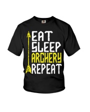 Eat Sleep Archery Repeat-Sports Hobby Youth T-Shirt thumbnail