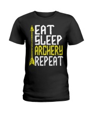 Eat Sleep Archery Repeat-Sports Hobby Ladies T-Shirt thumbnail