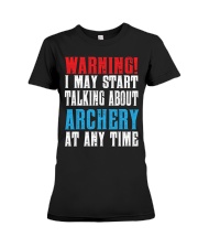 Archery Warning-Sports Hobby Premium Fit Ladies Tee thumbnail