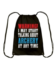 Archery Warning-Sports Hobby Drawstring Bag thumbnail