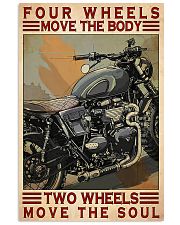 Motorcycle Two Wheels Move The Soul 11x17 Poster front