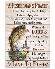 Fishing A Fisherman's Prayer Live To Fish 11x17 Poster front