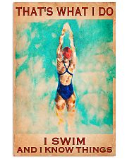 Swimming - I Swim And I Know Things 11x17 Poster front