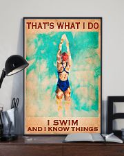 Swimming - I Swim And I Know Things 11x17 Poster lifestyle-poster-2