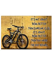 Cycling Better The Day Before 17x11 Poster front