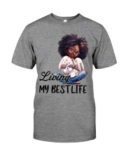 Black Queen Living My Best Life Premium Fit Mens Tee tile