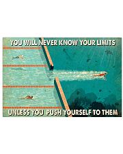 Swimming You Will Never Know Your Limits 17x11 Poster front
