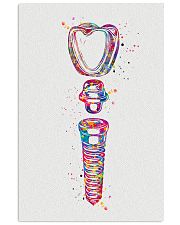 Dentist Dental Implant Art Watercolor 11x17 Poster front