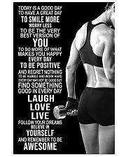 Fitness Today Is A Good Day 11x17 Poster front