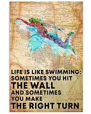 Swimmer Life Is Just Like Swimming 11x17 Poster front