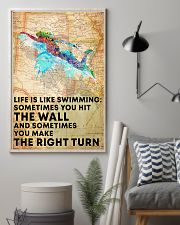 Swimmer Life Is Just Like Swimming 11x17 Poster lifestyle-poster-1
