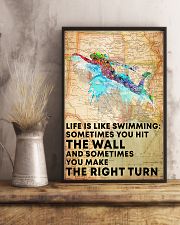 Swimmer Life Is Just Like Swimming 11x17 Poster lifestyle-poster-3