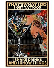 Bartender I Shake Drinks 11x17 Poster front
