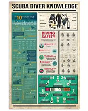 Scuba Diver Knowledge 16x24 Poster front