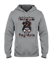 Kinda Busy Being A Fishing Lady And A Dog Mom Hooded Sweatshirt tile