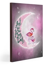 Flamingo I Love you To The Moon And Back 20x30 Gallery Wrapped Canvas Prints thumbnail