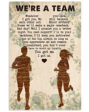 Running - We're A Team 11x17 Poster front