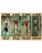 Swimmers Be Humble When You Are Victorious 17x11 Poster front