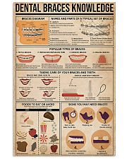 Dentist Dental Braces Knowledge 11x17 Poster front