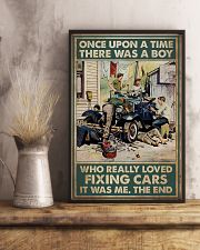 Mechanic A Boy Who Really Loved Fixing Cars 11x17 Poster lifestyle-poster-3