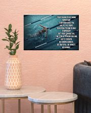 Swimmer Your Character Is More Important 17x11 Poster poster-landscape-17x11-lifestyle-21