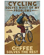 Cycling Solves Most Of My Problems 11x17 Poster front