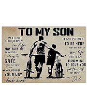 Cycling To My Son 17x11 Poster front