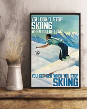 Get Old When Stop Skiing 11x17 Poster lifestyle-poster-3