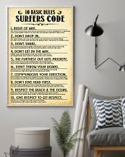 Surfing 10 Basic Rules Sufers Code 11x17 Poster lifestyle-poster-1