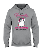 Penguin - My Attitude Depends On You Hooded Sweatshirt tile