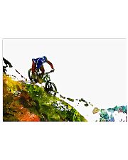 Cycling Mountain Biking 17x11 Poster front
