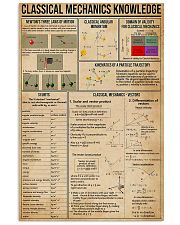Classical Mechanics Knowledge 11x17 Poster front