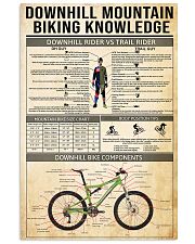 Cycling Downhill Mountain Biking 11x17 Poster front
