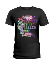Skull - Blessed To Be Called Mom Ladies T-Shirt front