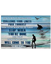Surfing - Don't Limit Your Challenges 17x11 Poster front