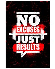 Fitness No Excuses Just Results 11x17 Poster front