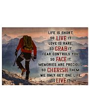 Hiking - We Only Get One Life So Live It 17x11 Poster front