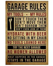Mechanic Garage Rules 11x17 Poster front