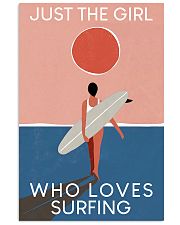 Surfing Just The Girl Who Loves Surfing 11x17 Poster front