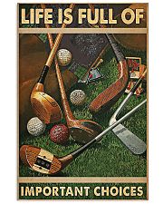 Important Choices Golf 11x17 Poster front