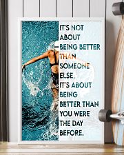 Swimmers Being Better Than You Were The Day Before 11x17 Poster lifestyle-poster-4