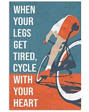 Cycle With Your Heart Cycling 11x17 Poster front